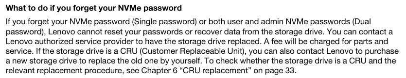 nvme password